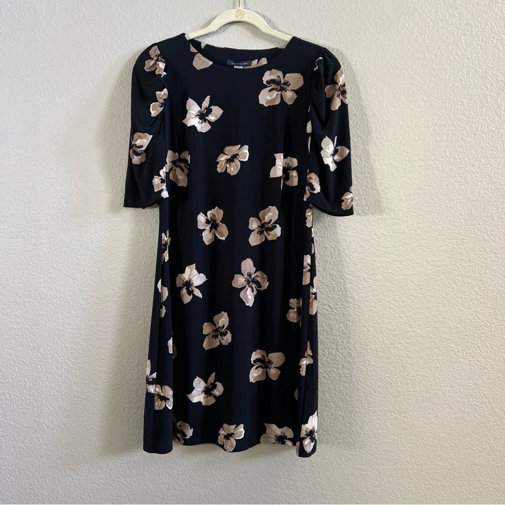 Tommy Hilfiger Floral Black Dress Size 8